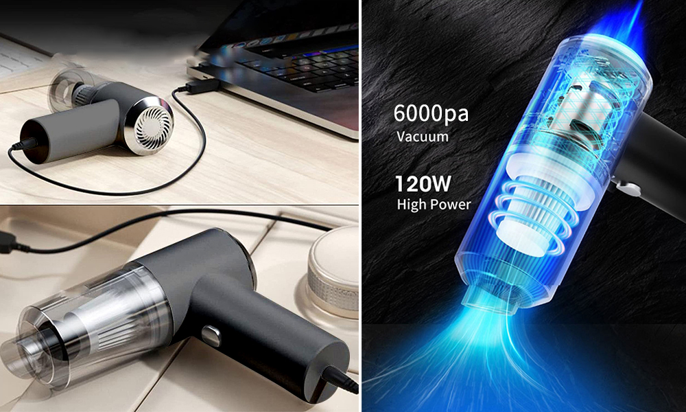 Effortlessly Tackle Any Mess with Keilini's Wireless Handheld Car