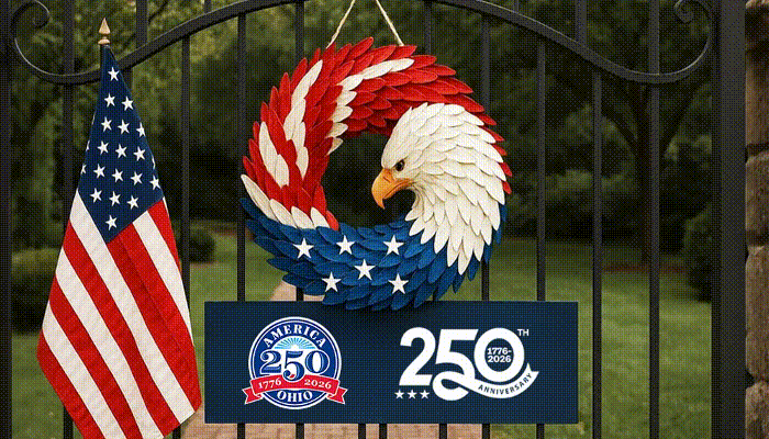 Patriotic wreath visual